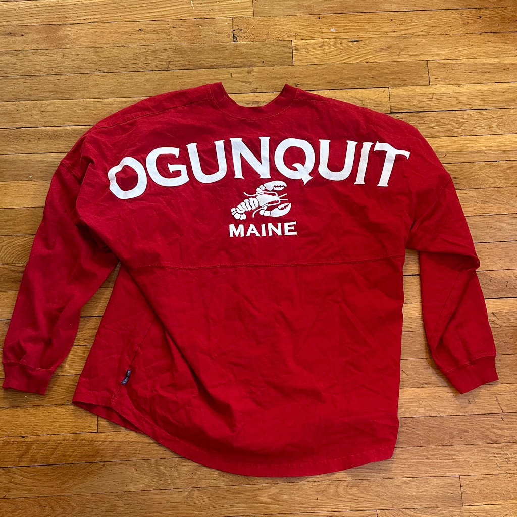 Red Vintage Ogunquit Long Sleeve Shirt